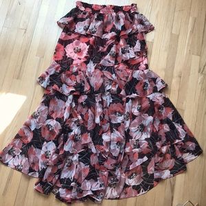 MISA LOS ANGELES CHIFFON SKIRT